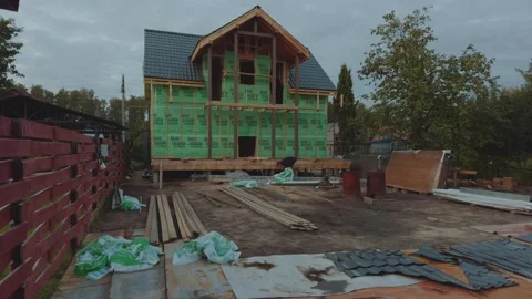Construction site cleanup 库存影片 343575361