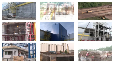 Construction Site, Collage Stock Footage 28504733