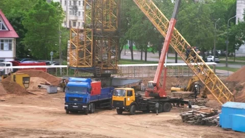 Construction site, construction Stock Footage 244263440