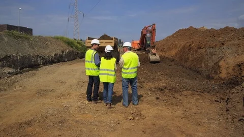 Construction Site, Construction, Outdoors, Day, Medium Shot, Wide Shot, 20 Stock Footage 94017806