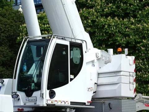 Construction Site Crane Cabin Stock Photos