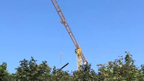 Construction site crane 库存影片 143915170
