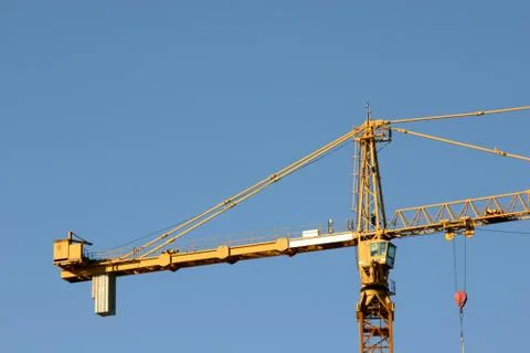 Construction site crane 写真素材