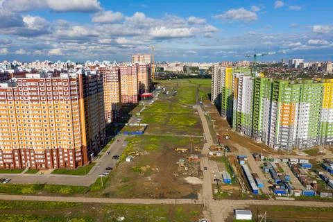 Construction site with cranes. Foto stock