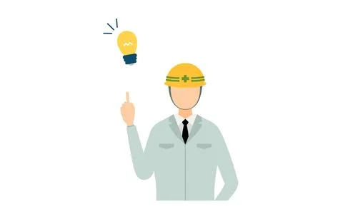 Construction site director pose set, male Stock Illustration