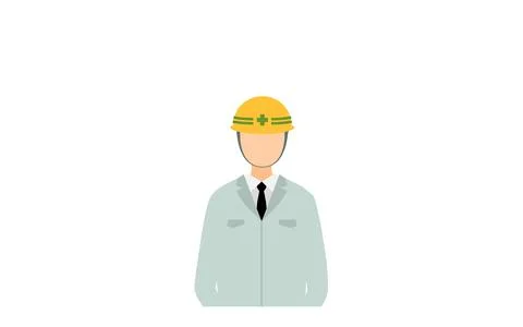 Construction site director pose set, male Stock Illustration
