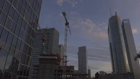 Construction site in downtown Video stock 147749133
