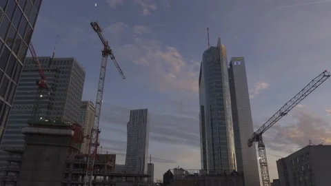 Construction site in downtown Video stock 147749143
