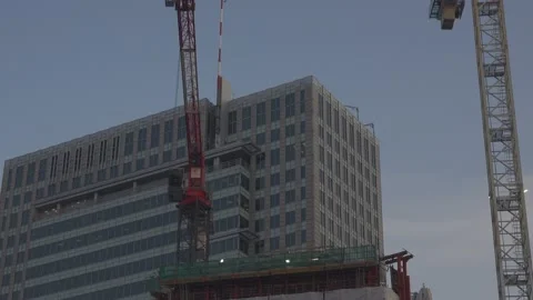Construction site in downtown Stock Footage 148167475