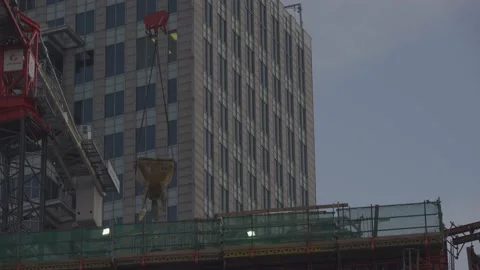 Construction site in downtown Stock Footage 148167493