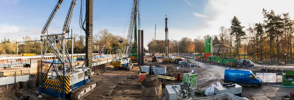 Construction Site Driebergen Stock Photos