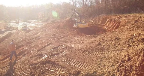 Construction site (drone) Stock Footage 107322056