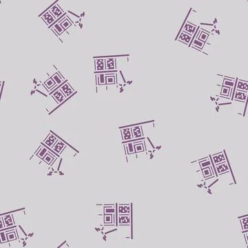 Construction site drone glyph vector seamless pattern 스톡 일러스트