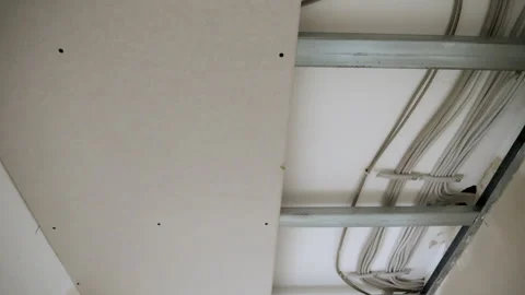 Construction site - electrical installation Stock Footage 247992209