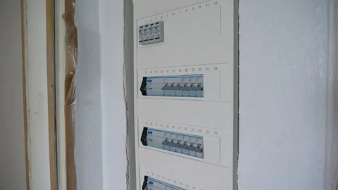 Construction site - electrical installation Vidéo 249271568