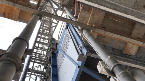 Construction site elevator Stock Footage 110910121