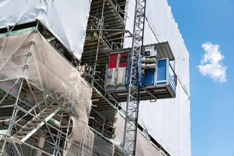 Construction site elevator Stock Photos