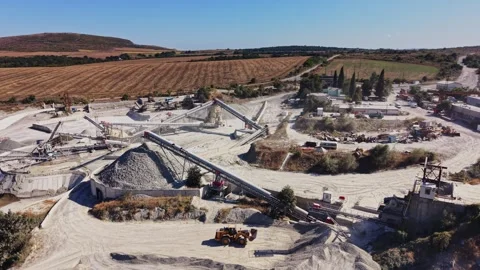 Construction site with equipment and machinery for building projects Stock Footage 344540337
