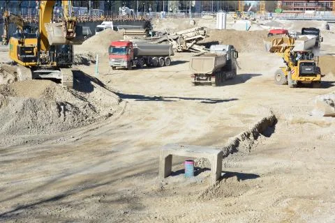 Construction site equipment Stock Photos