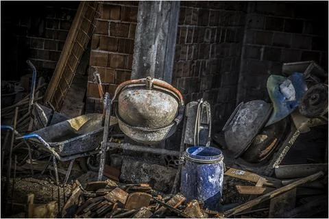 Construction site equipment Stock Photos
