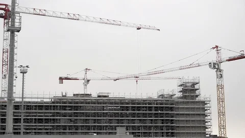 Construction site, Europe Stock Footage 116814515