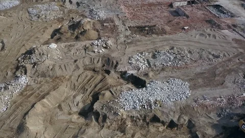 Construction site flyover Stock-Footage 119605553