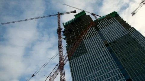 Construction Site Stock Footage