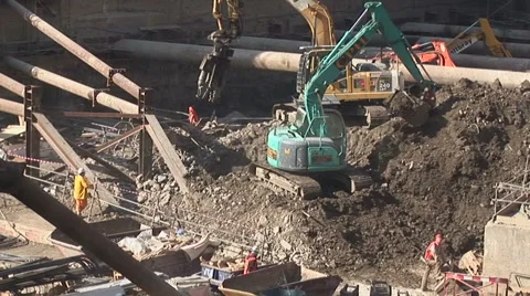 Construction site Stock Footage 1016285