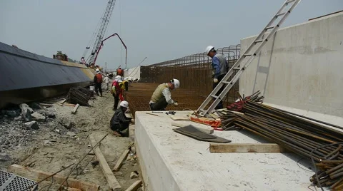 Construction Site Video stock 5198771
