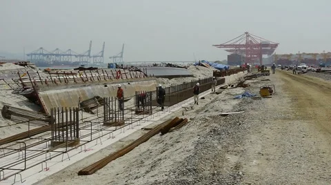 Construction Site Video stock 5201390