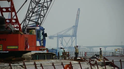 Construction Site Video stock 5204084