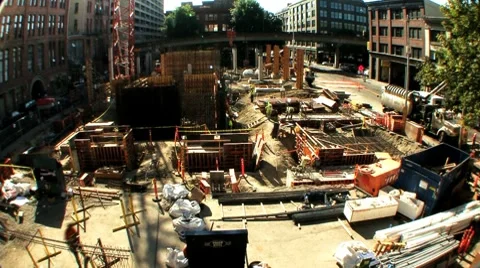 Construction site Stock Footage 8631491