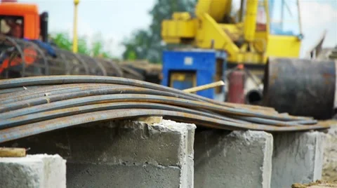 Construction site Stock Footage