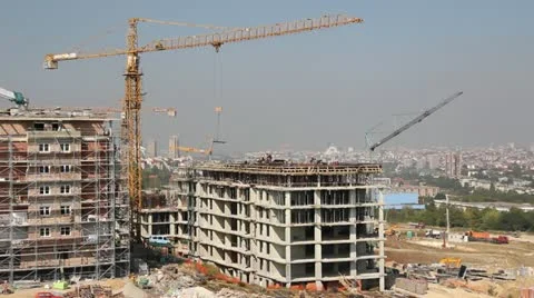 Construction Site Stock Footage 21229344