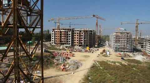 Construction Site Stock Footage