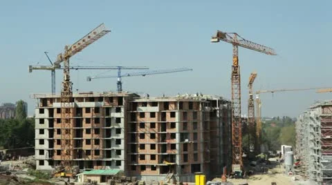 Construction site Stock Footage 24637762