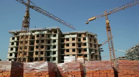 Construction site Stock Footage 24637951