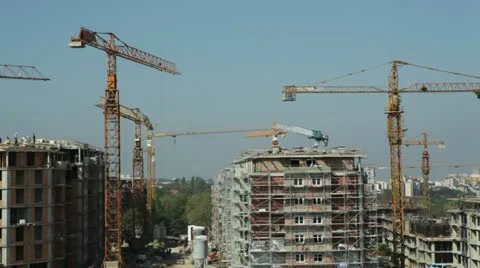 Construction site Stock Footage 24637969