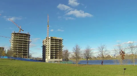 Construction Site Stock Footage 32165265