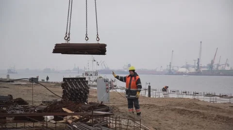 Construction Site Video stock 42615595