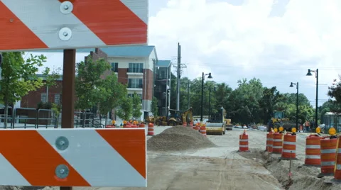 Construction Site Stock Footage 42686877
