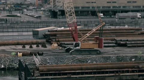 Construction site Stock Footage 49092965