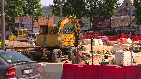 Construction site Stock Footage 50543789