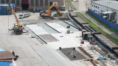 The construction site Stock Footage 61477036