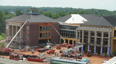 Construction Site Stock Footage 61879723