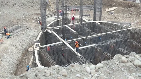 Construction site Stock Footage