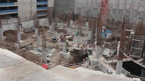 Construction site Stock Footage 77100338