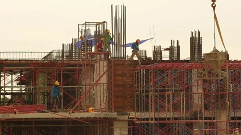 Construction site Stock Footage 79504542