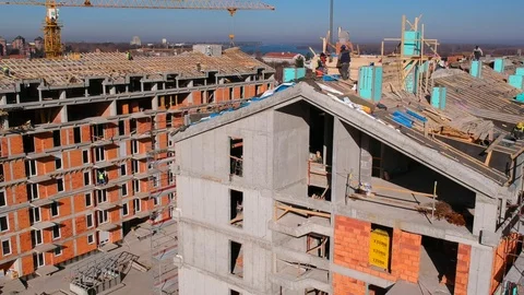 Construction site Stock Footage 88147413