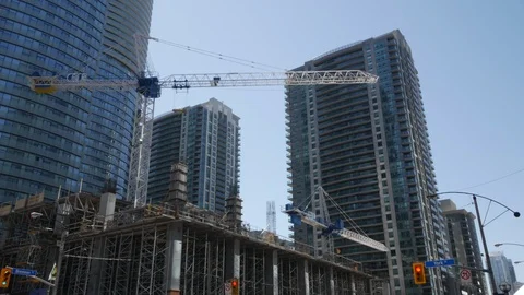 Construction Site Stock Footage 88950825